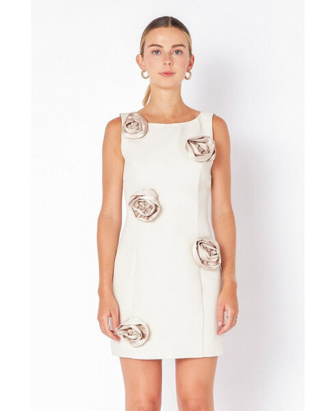 Women's Corsage Mini Dress