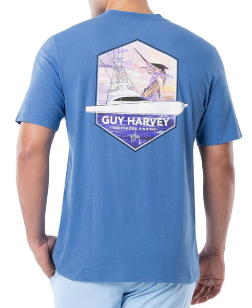 Футболка Guy Harvey с графическим логотипом для рыбалки в море