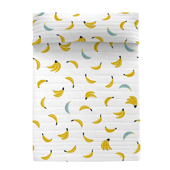 Bedspread (quilt) HappyFriday Aware Multicolour Bananas 270 x 260 cm