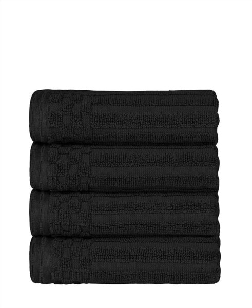 Soho Checkered Border Cotton 2 Piece Bath Towel Set, 54" x 27"