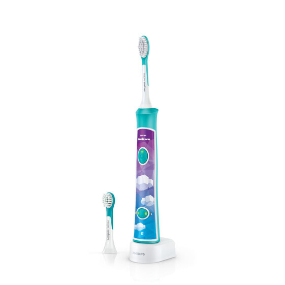 Электрическая зубная щетка Philips Sonicare For Kids с Bluetooth, Синяя, 62000 движений/мин, 2 мин, LED