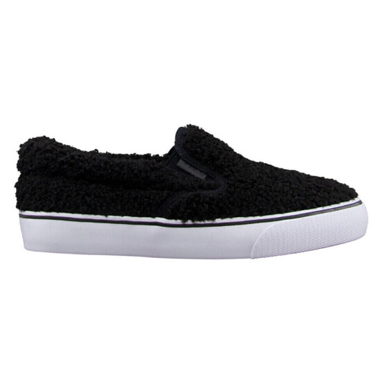 Lugz Clipper Fleece Slip On Womens Black Sneakers Casual Shoes WCLIPFT-060