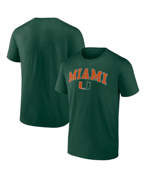 Men's Green Miami Hurricanes Campus T-shirt
