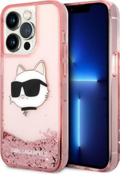 Karl Lagerfeld Karl Lagerfeld KLHCP14LLNCHCP iPhone 14 Pro 6,1" różowy/pink hardcase Glitter Choupette Head NoSize