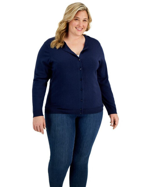 Plus Size Cardigan, Created for Macy's