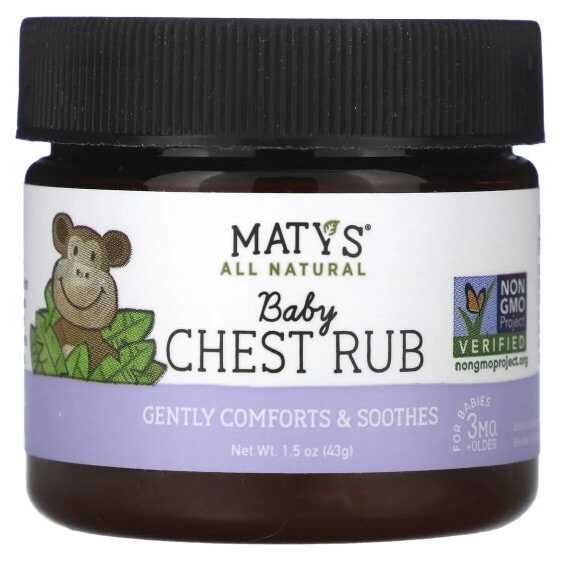 Baby Chest Rub, Eucalyptus, Lavender & Chamomile, Babies 3+ Months, 1.5 oz (43 g)