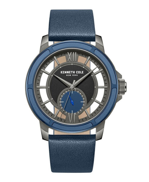 Часы Kenneth Cole New York Transparency Blue Dark Leather
