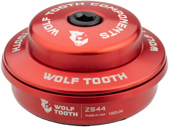 Верхняя часть рулевого стакана Wolf Tooth Premium - ZS44/28.6, 6 мм, красный