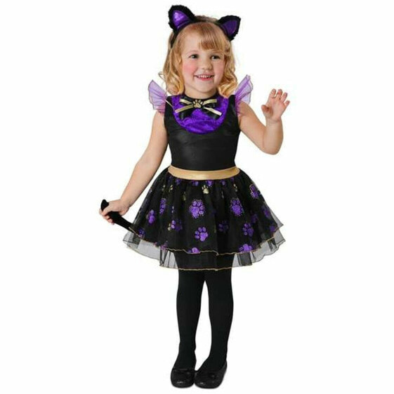 Маскарадные костюмы для детей My Other Me Чёрный Фиолетовый Кошка (3 Предметы)