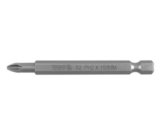 YATO KOŃCÓWKA / BIT 1/4" PH2 x 150mm HRC 58-62 S2 0486