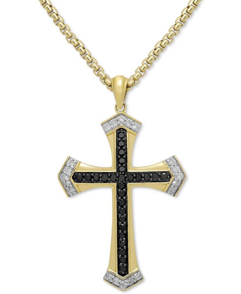 Подвеска Macy's Black & White Diamond Cross