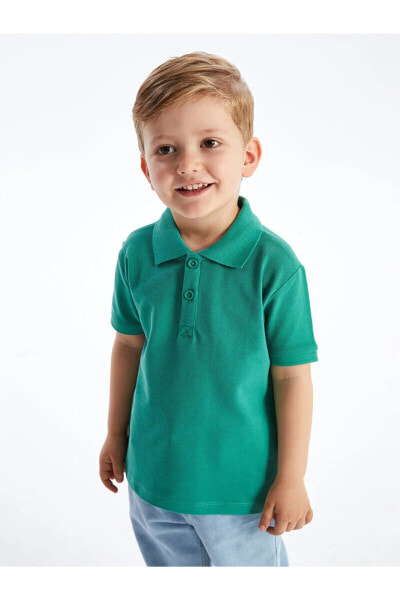 Polo Yaka Kısa Kollu Basic Erkek Bebek Tişört