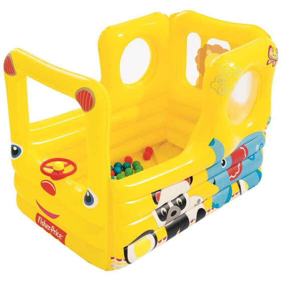 BESTWAY Fisher Price Lil´Learner School Bus 137x96x96 cm Inflatable Play Pool With Balls