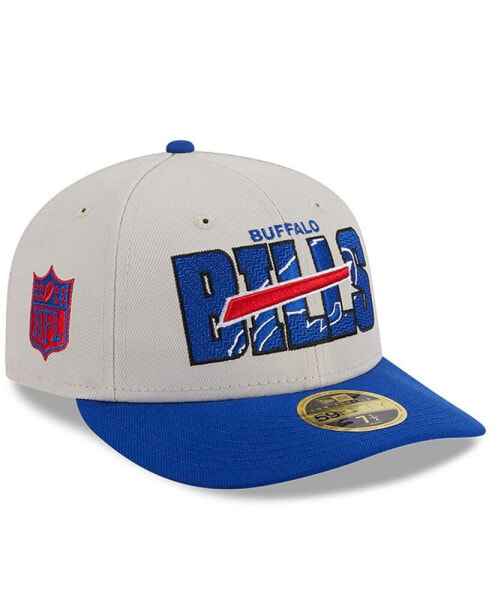 Men's Stone, Royal Buffalo Bills 2023 NFL Draft Low Profile 59FIFTY Fitted Hat