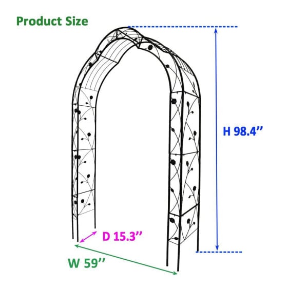 Flexible Metal Garden Arch for Various Events