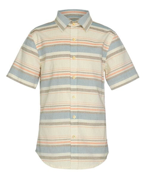 Big Boys Ravine Stripe Short Sleeve Woven Shirt