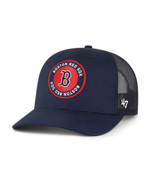 Men's Navy Boston Red Sox Unveil Trucker Adjustable Hat