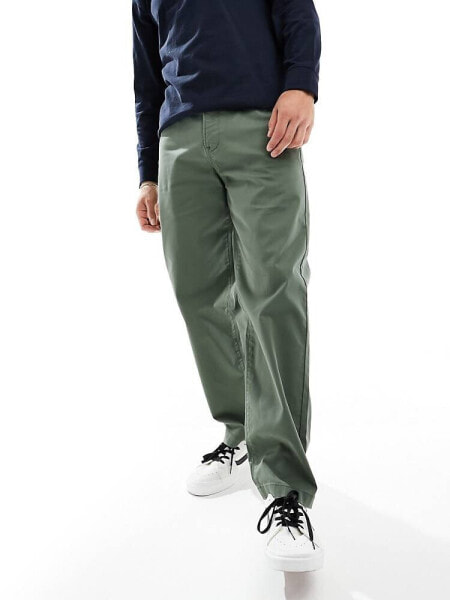 Lee relaxed twill chinos in olive grove green