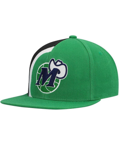 Men's Green Dallas Mavericks Hardwood Classics Retroline Snapback Hat