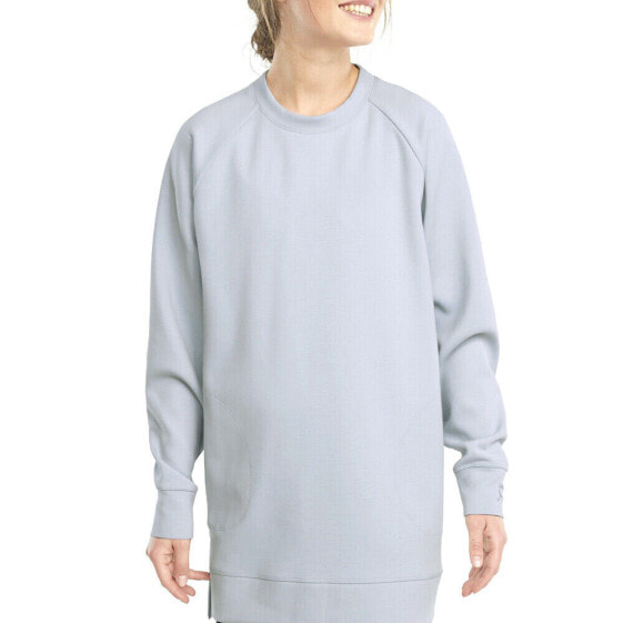 Puma Exhale Oversized Coverup Crew Neck Sweatshirt Womens Blue 521042-71