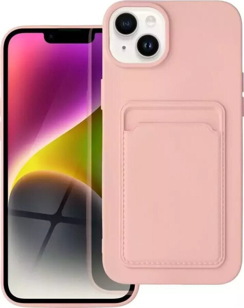 4kom.pl Futerał CARD CASE do IPHONE 14 PLUS różowy