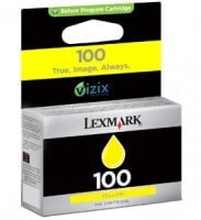 Lexmark 100 Yellow Return Program Ink Cartridge - Pigment-based ink
