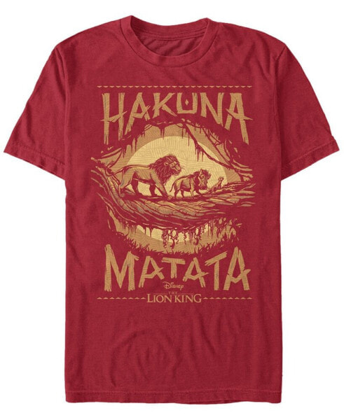Disney Men's The Lion King Live Action Hakuna Matata Short Sleeve T-Shirt