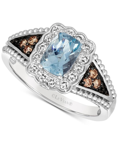 Кольцо Le Vian Blue Aquamarine & Diamond Beaded
