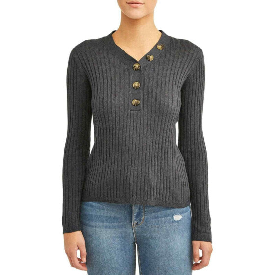 Willow & Wind Women's Asymmetric Button Front Sweater size Small