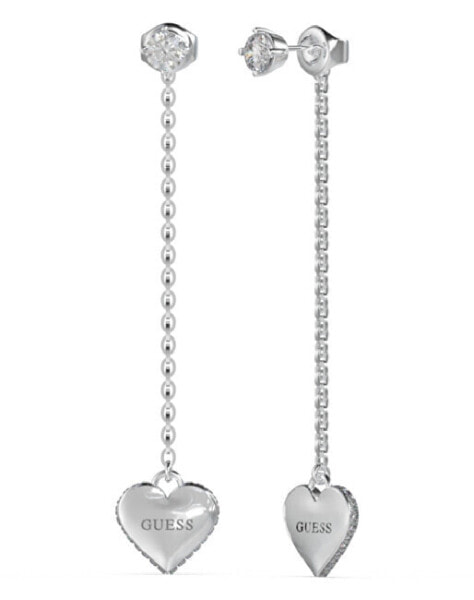 Long steel earrings Falling In Love JUBE02235JWRHT/U