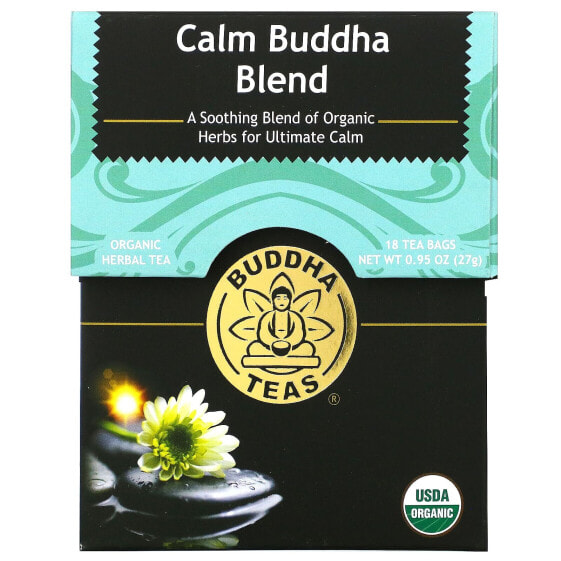 Чай успокаивающий Calm Buddha Blend, 18 пакетиков, 27 г