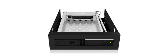 ICY BOX IB-2217StS - 8.89 cm (3.5") - Storage drive tray - 2.5" - SATA - SATA II - SATA III - Black - Aluminium - Plastic - Stainless steel