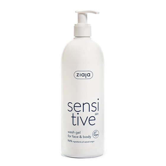 Krémový mycí gel na obličej a tělo Sensitive (Face & Body Wash Gel) 400 ml
