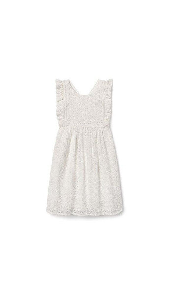 Girl's Elizabeth Dress in Vanilla Eyelet Toddler|Child