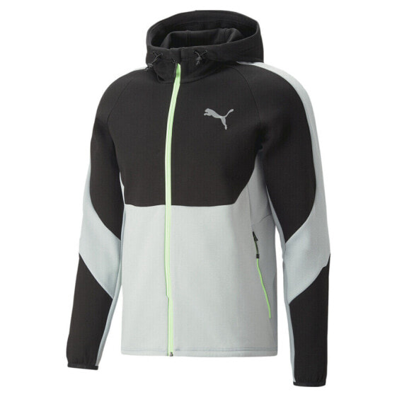 Свитер с капюшоном PUMA Evostripe Full Zip Черный 67331351