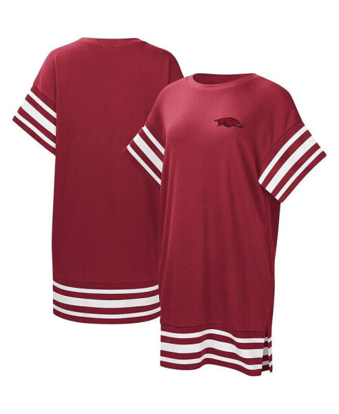 Women's Cardinal Arkansas Razorbacks Cascade T-shirt Dress