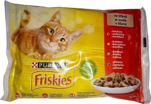 Nestle FRISKIES KOT sasz.4x85g MIĘSO sos