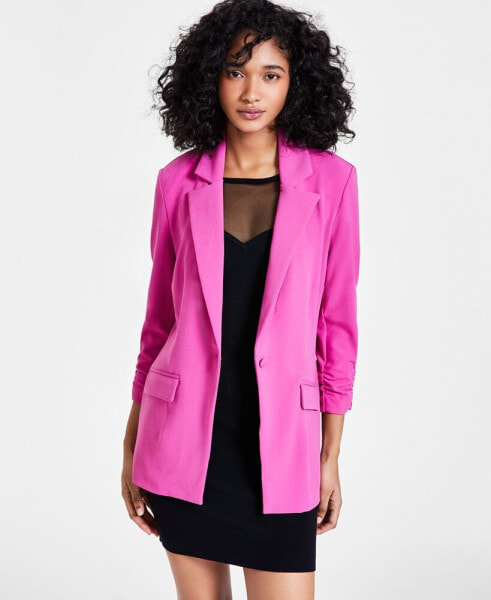 Women's Ruched-Sleeve Blazer, Created for Macy's