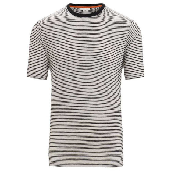 ICEBREAKER Merino Linen Stripe short sleeve T-shirt