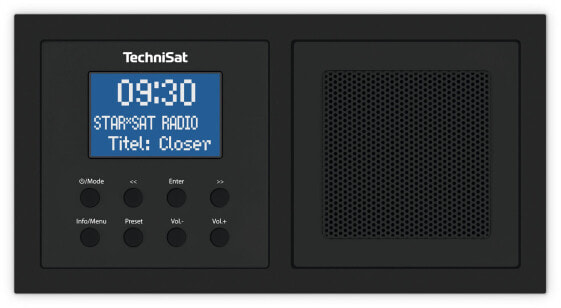 TechniSat DIGITRADIO UP 1 - Wall mounted - Analog & digital - DAB+,FM - 87.5 - 108 MHz - 2 W - LCD