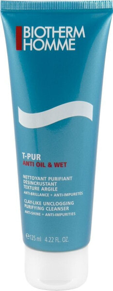 Biotherm Homme T-Pur Anti Oil & Shine Глубоко очищающий гель для умывания для жирной кожи 125 мл