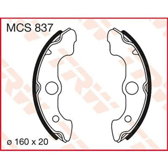 TRW Honda TRX 300 FW 4X4 Fourtrax 98 Front Brake Shoe