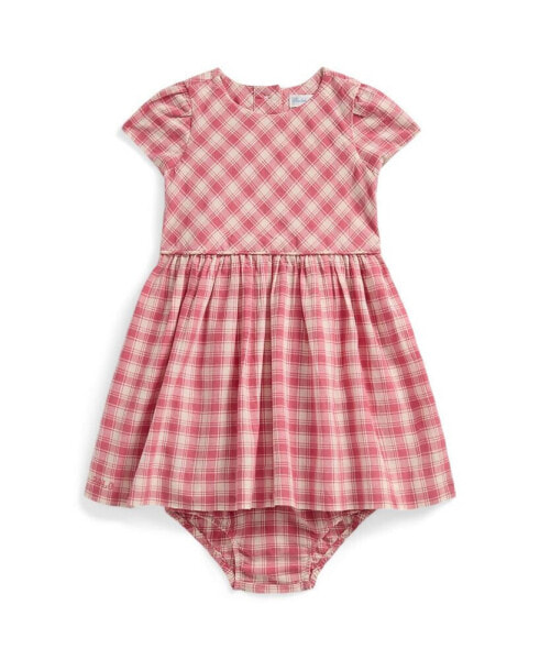 Baby Girls Gingham Cotton Madras Dress