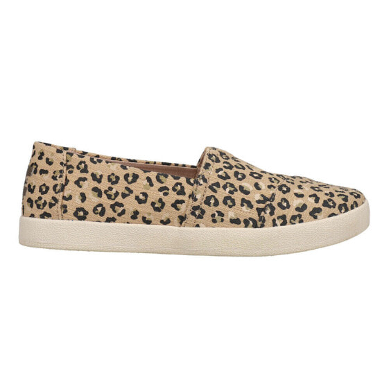 TOMS Avalon LeopardCheetah Slip On Womens Beige Sneakers Casual Shoes 10016326T