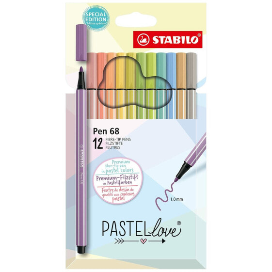 Набор маркеров STABILO Pastel Love Разноцветный Пирог (12 предметов)