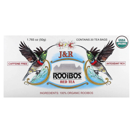 Rooibos Red Tea, Caffeine Free, 20 Tea Bags, 1.765 oz (50 g)