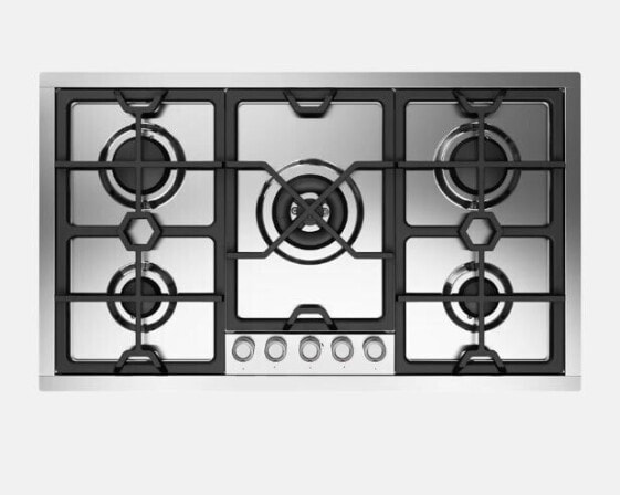 HCPMT95D Panoramagic Gaskochfeld 90 cm 5 Flammen 14,1 kW