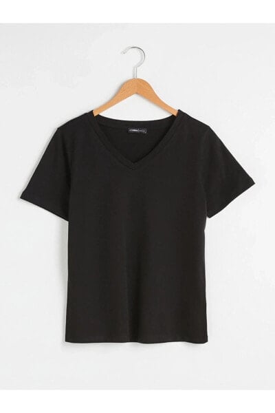 Топ LC Waikiki Black Neck Tee