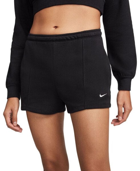 Шорты спортивные Nike женские Sportswear Chill Terry High-Waisted Slim 2" French Terry - Высокая талия, облегающие, 2".