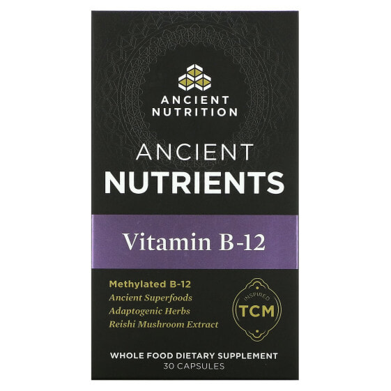 Витамин В-12, Ancient Nutrition, 30 капсул